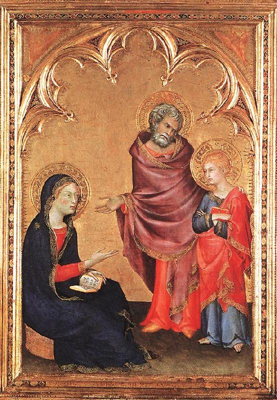 Simone Martini Christ Returning to his Parents Sweden oil painting art